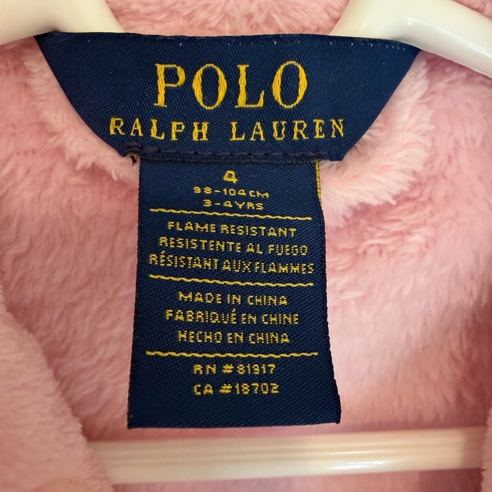 Polo by Ralph Lauren Soft Pink Robe - Picture 3 of 7